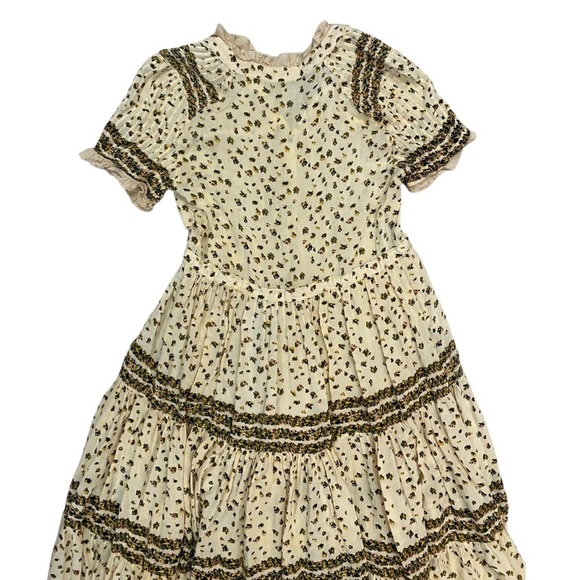 Free People Rare Feelings Maxi Dress in Neutral Cream Size Extra Small - Picture 9 of 12